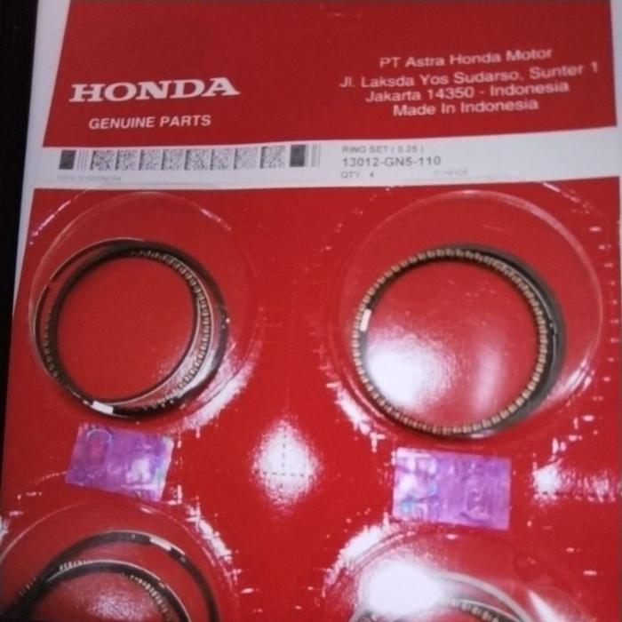 RING SEHER GRAND/SUPRA/SUPRA FIT (OV 25)-RING PISTON MOTOR HONDA LEGENDA OV 25