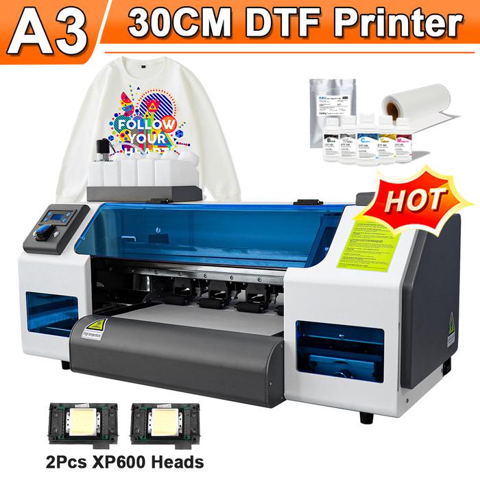 33CM DTF Printer A3 XP600 DTF Transfer Printer Direct to Film Printer