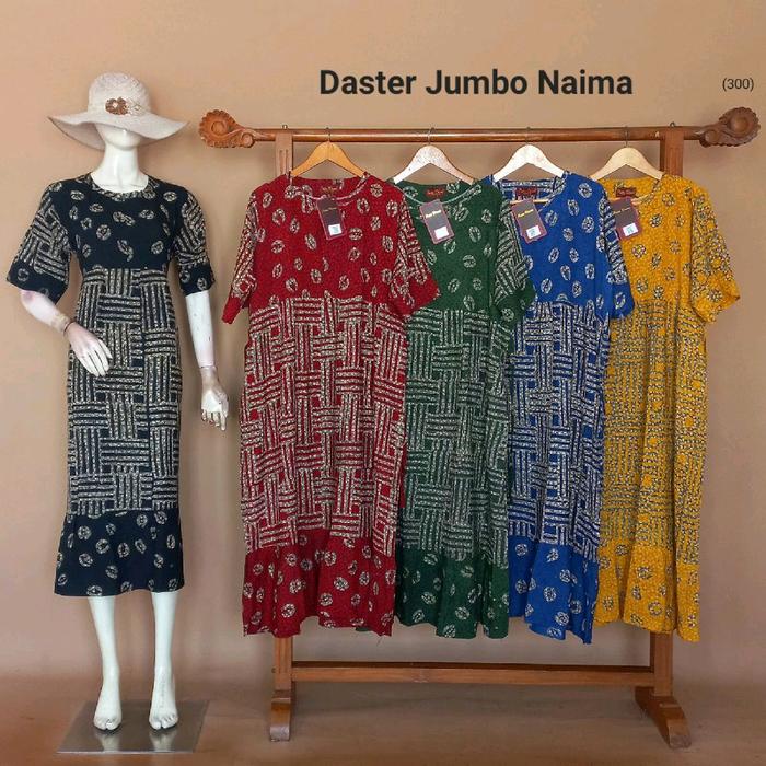 Daster Jumbo Naima By Putri Diana Busui Resleting Bahan Rayon Halus Terbaru Terlaris Asli Pekalongan