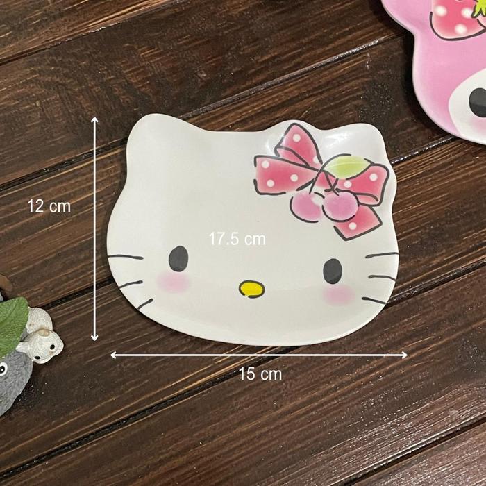 KAWAII SANRIO Piring Melamin Kecil Bentuk Pompompourin Hello Kitty My Melody | Piring Snack Camilan