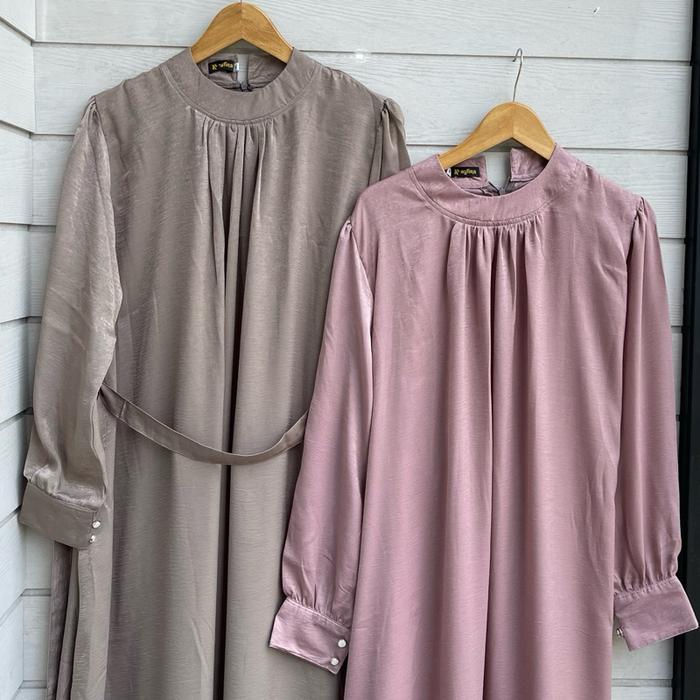 Hamidah Dress Bahan Santorini Ayfira