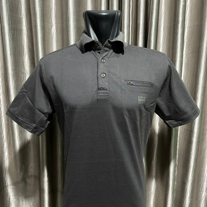AtarPedia Kaos Fashion Pria CRS 91 Polo Kerah Lengan Pendek Kasual Brand Dengan Tampilan Elegan (Kan
