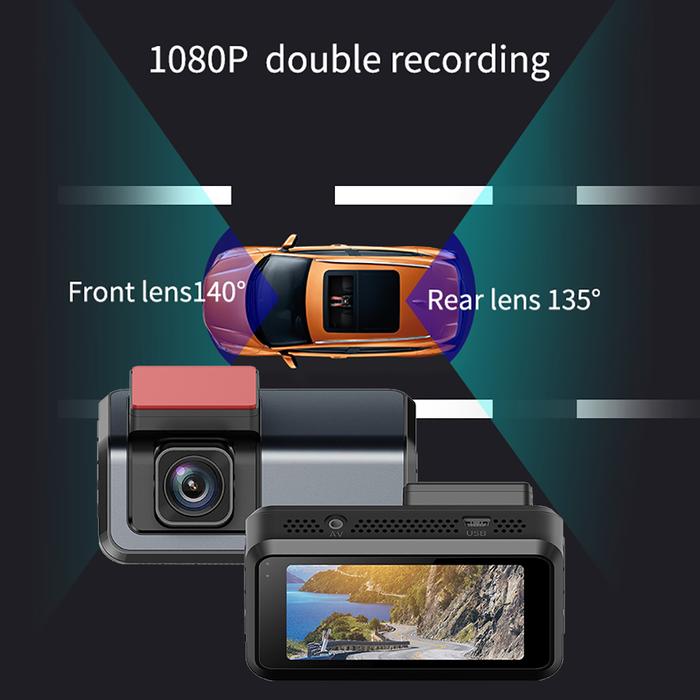 Perekam Video DVR Mobil Layar 3in HD Kamera Dasbor Baterai Lithium