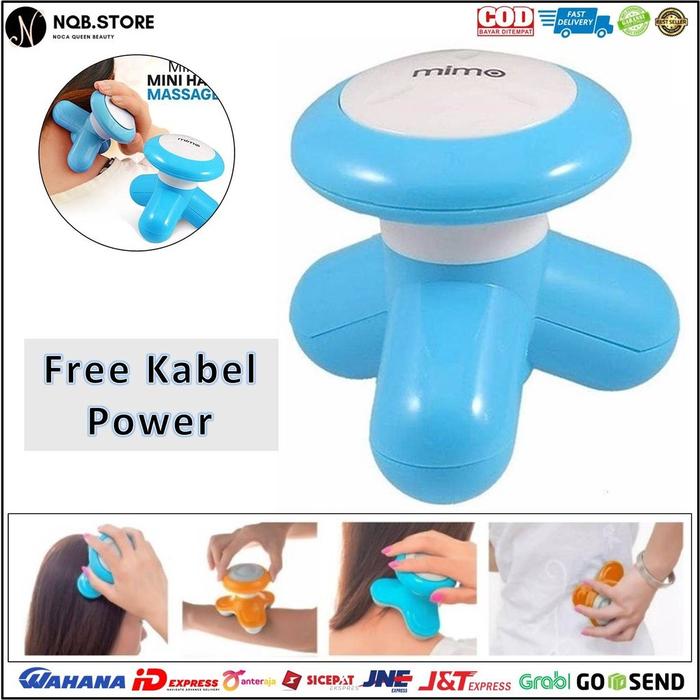 NQB - Alat Pijat MIMO Elektrik Mini Portable Hand Massager Import Terapi Urut Portabel Baterai Listr
