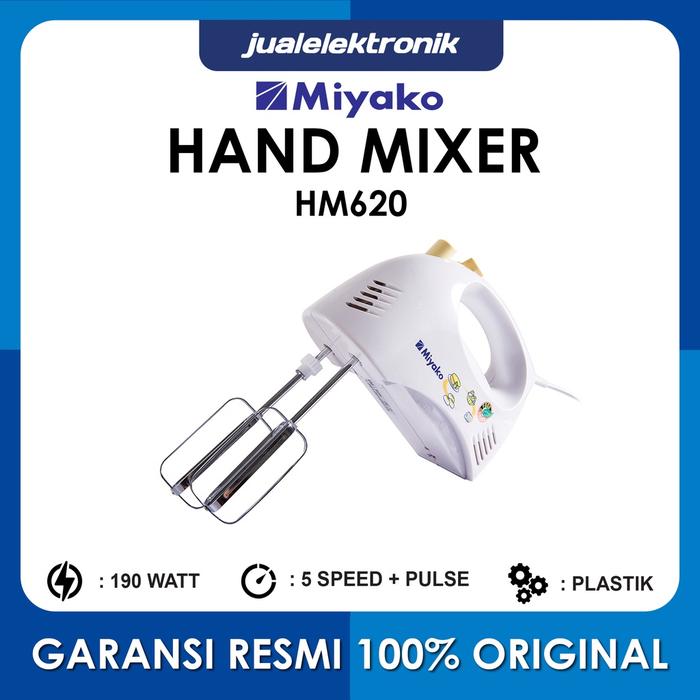 Miyako Hand Mixer HM620 Pengocok Pengaduk Kue Roti
