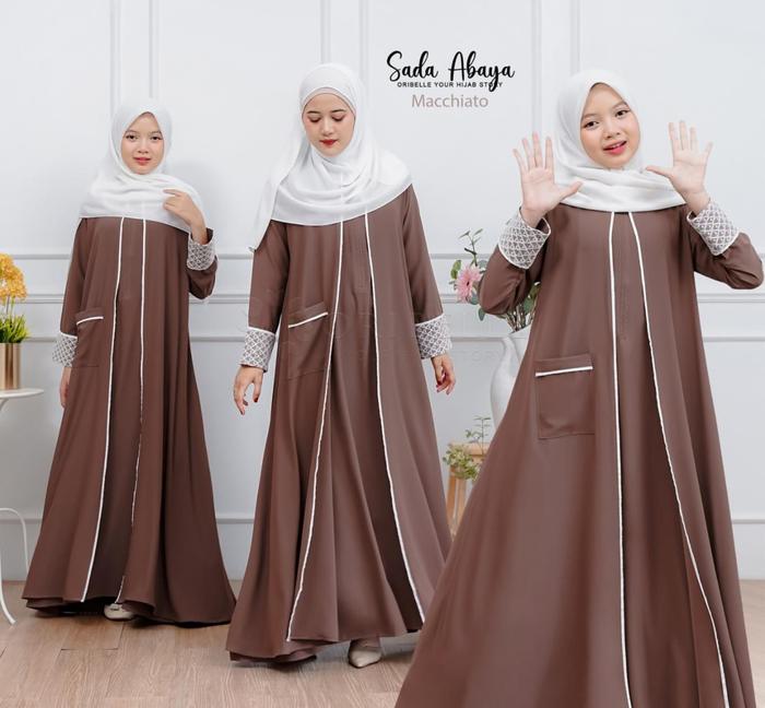Pakaian Muslim Anak Perempuan Usia 8-16 Tahun Terbaru Tahun 2025 Gamis Syari Anak Remaja Putri Tangg