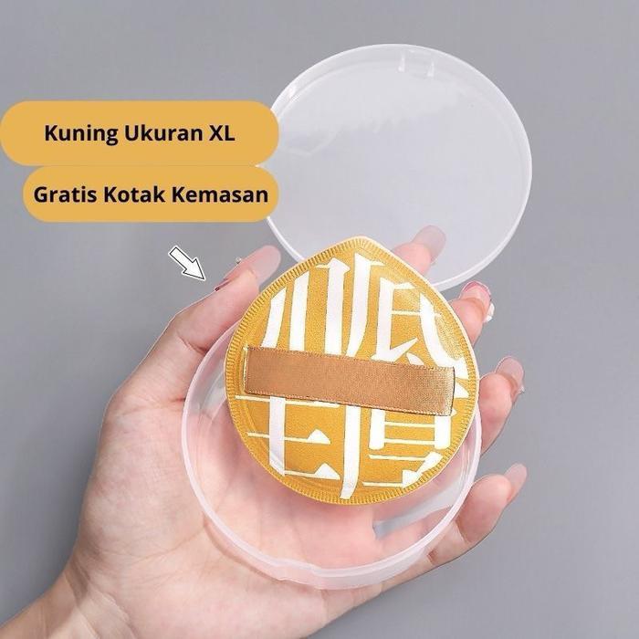 Ada BOX Sponge Puff Bedak Cair Spons Cushion Foundation Wajah Profesional Ekstra Besar Ekstra Tebal 