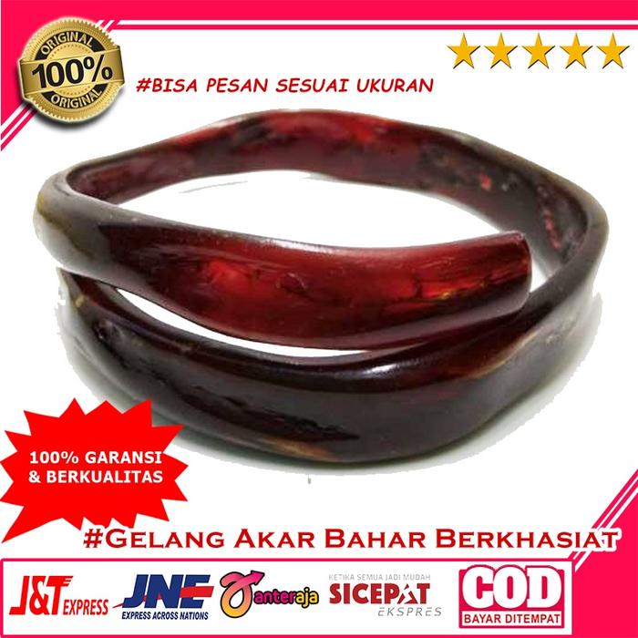 Gelang Akar Bahar Merah Combong - Aksesoris Gelang Bahar Merah Combong Asli
