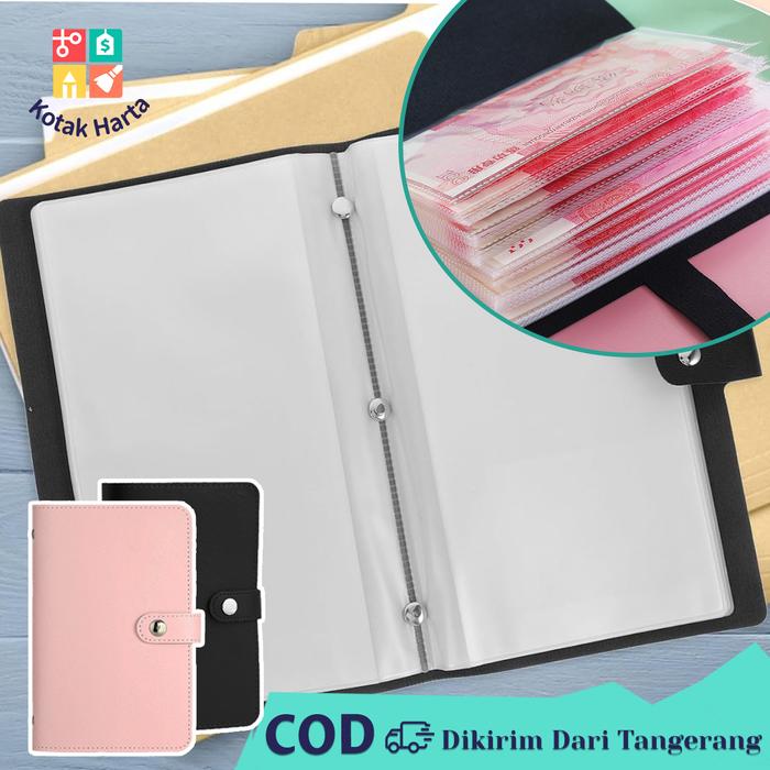 Dompet Uang Kertas 100 Lembar Organizer Keuangan Album Koleksi Uang Anti Lama dan Air untuk Kolektor