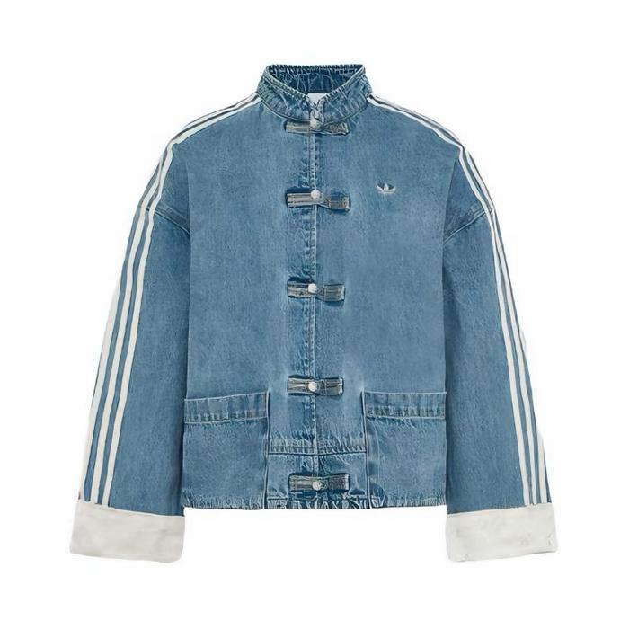 Jaket Adidas New Chinese Denim Jacket Asia Sizing Light Denim