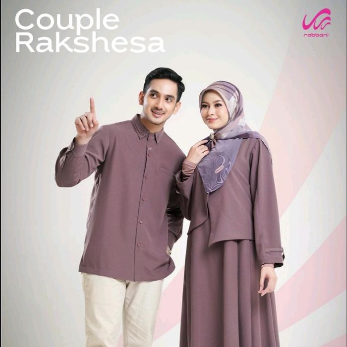 Rabbani Couple Rabbani Sarang Rakshesa Purple Gamis Koko untuk Pasangan