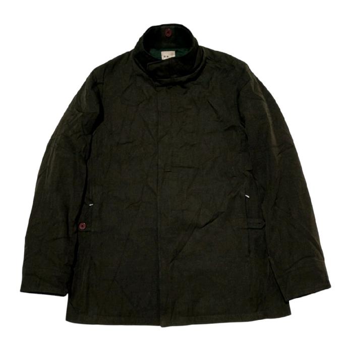 6876 Vintage Europe Canvas work Coat Simple Jacket 3 Pocket Size XS Ke M ( L.53- 54 & P.72 Cm ) Zipp