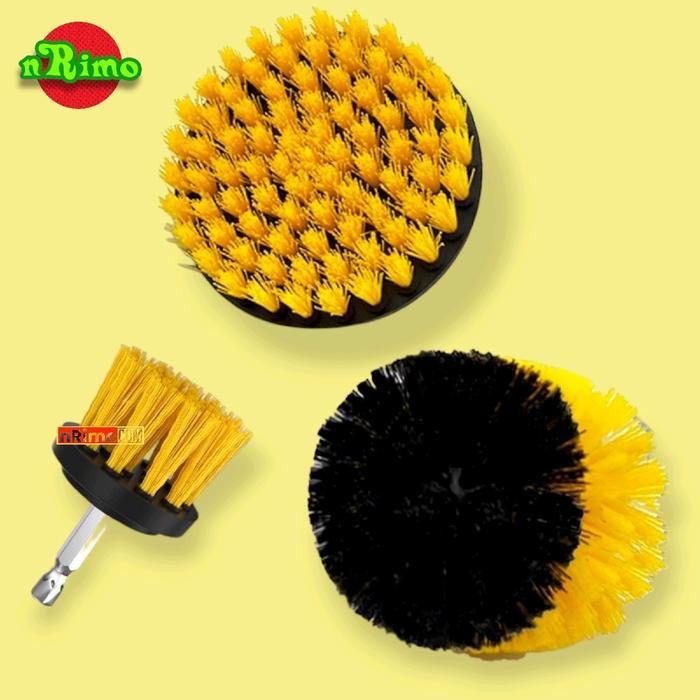 Mata Bor Kepala Sikat Bor Listrik Electric Drill Brush Attachment Cleaning Head Set Pasti Diskon