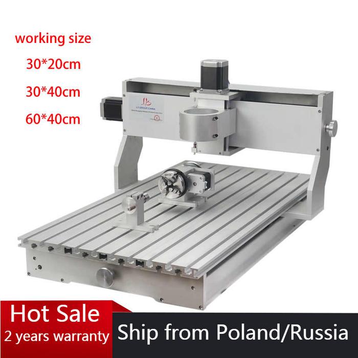 DIY CNC Machine Frame Kit 3040 Luxury Wood Milling Router 6040 Lathe
