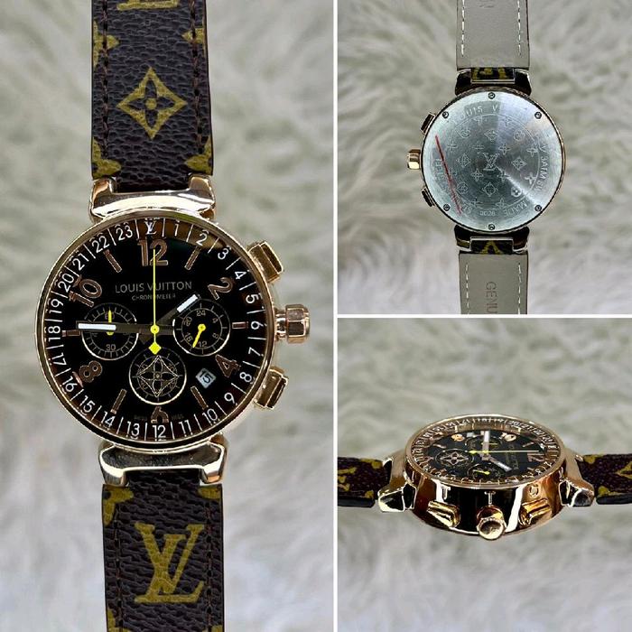 JAM TANGAN PRIA IMPORT / JAM TANGAN BRANDED MIRROR / JAM TANGAN PRIA / MEN WATCHES / LV-CHRONO DIAL
