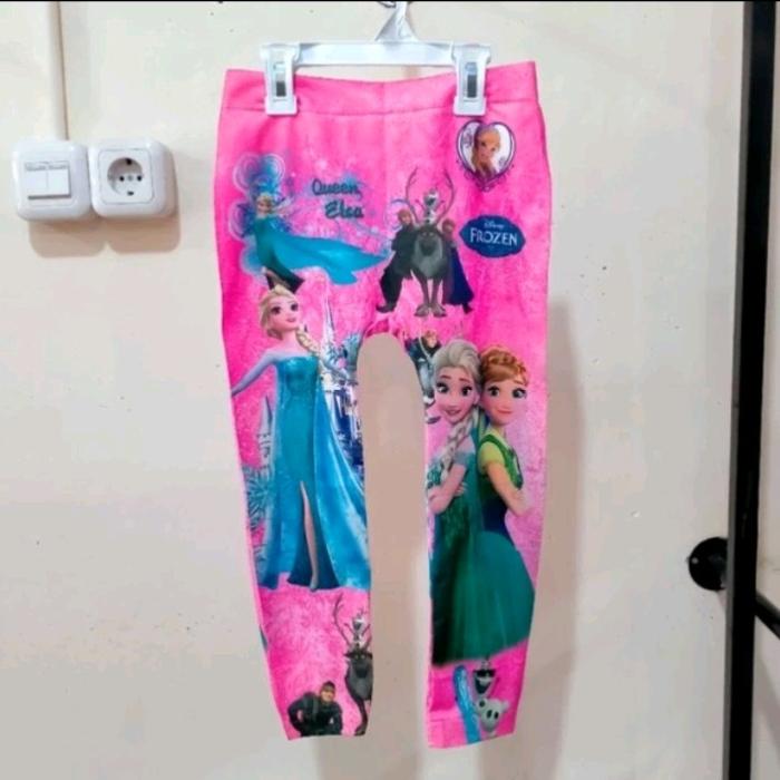 Celana legging anak karakter Frozen/ legging anak motif Frozen