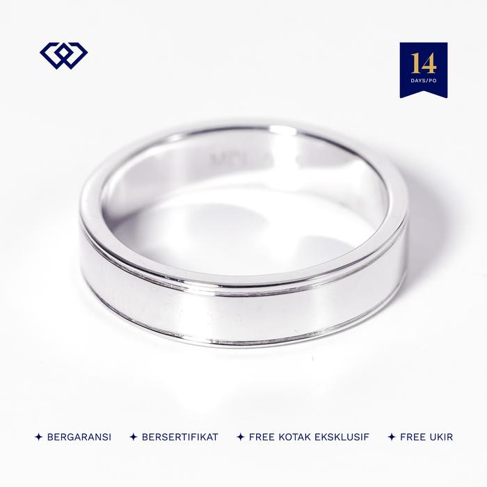 Winata Jewelry Cincin Cowok Perak Silver