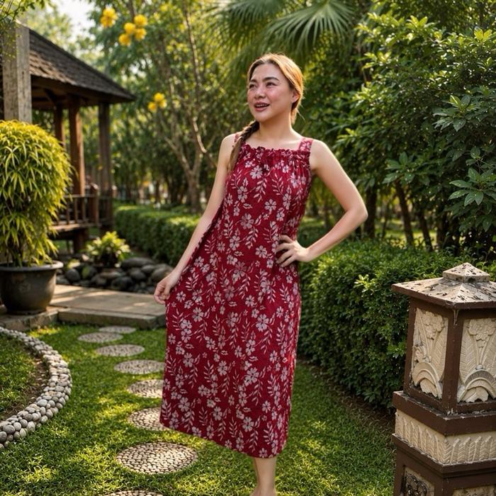 KINASIH - DASTER NDORO SHUGIH LOUNGE WEAR BATIK CAP SMOKE 100% RAYON TWILL PREMIUM