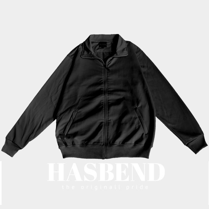 Jaket Tracktop Polos / Tracktop Jaket Hitam Polos Casual Pria/Wanita