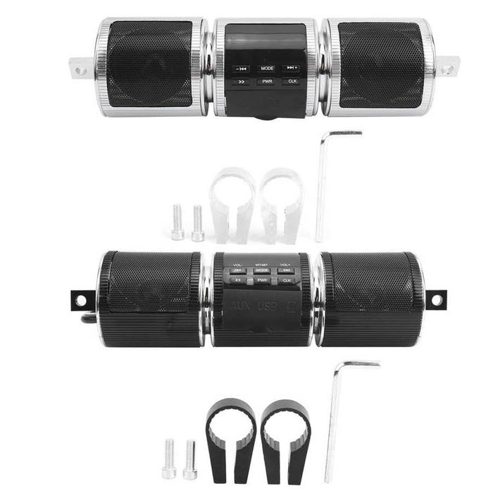 Sepeda Motor Stereo Speaker Bluetooth MP3 Audio Stang Pemain Tahan
