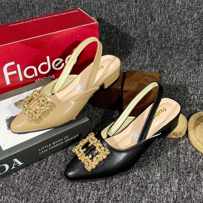 VERSHOP SEPATU HEELS FLADEO / SEPATU HEELS/ FLADEO / HEELS FLADEO / KASUAL / PESTA
