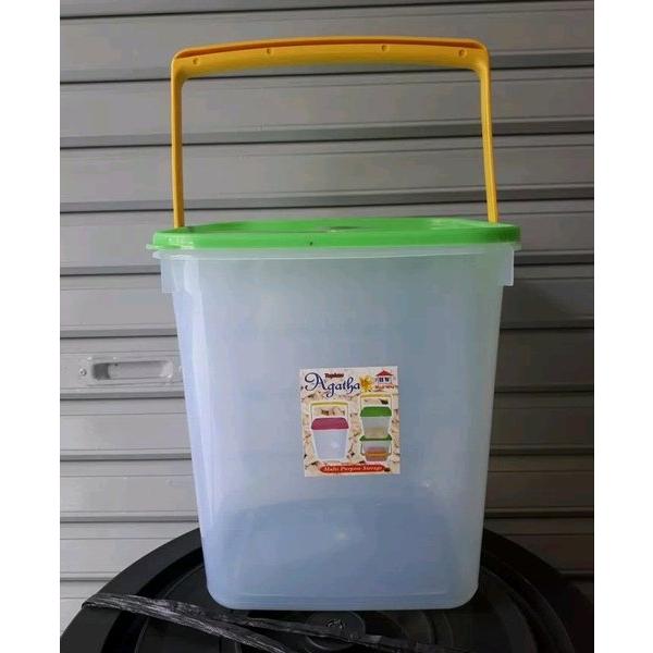 Toples Gagang Agatha Sealware Tempat Wadah Es Kerupuk Plastik Besar Bening Warna