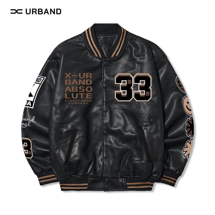 Jaket Varsity Leather Sintetis A505