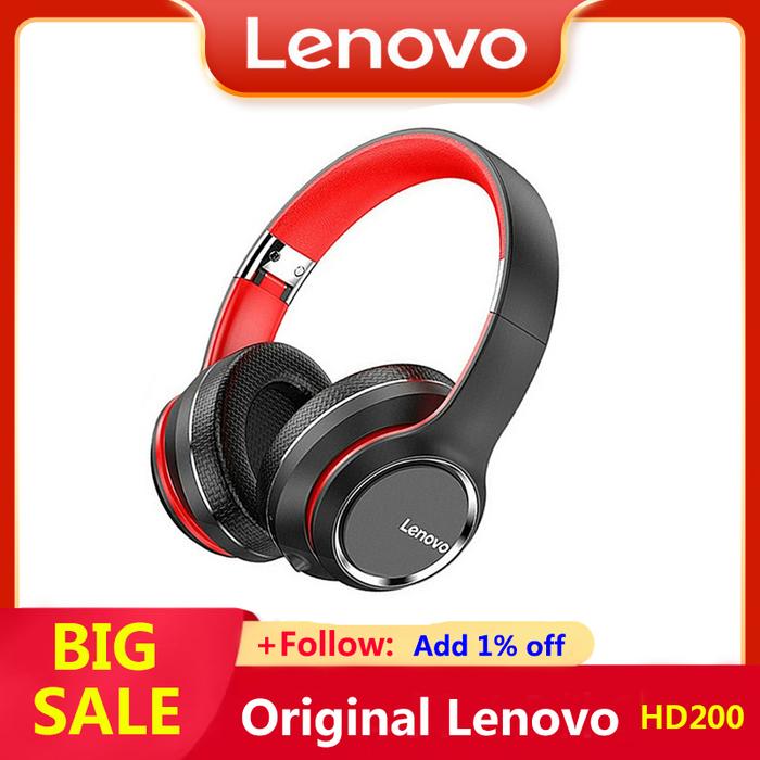 Original Lenovo HD200 TWS Bluetooth Headphones Computer Wireless