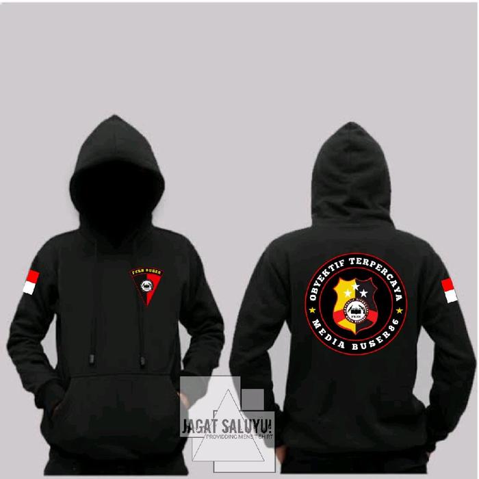 Hoodie media buser86 jaket pers buser jaket media buser cod bayar di tempat
