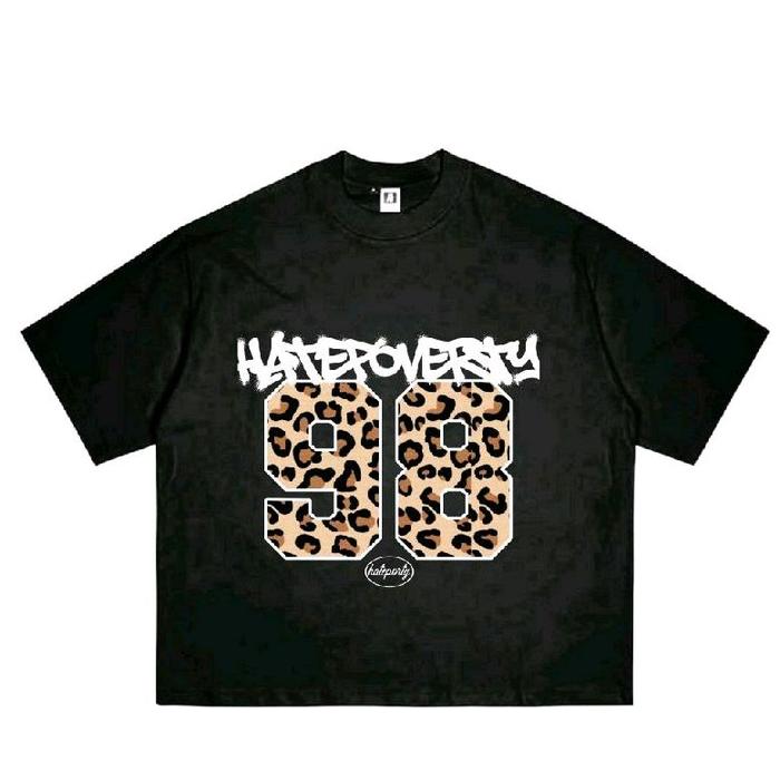 tshirt boxy hatepoverty cotton combed 16s