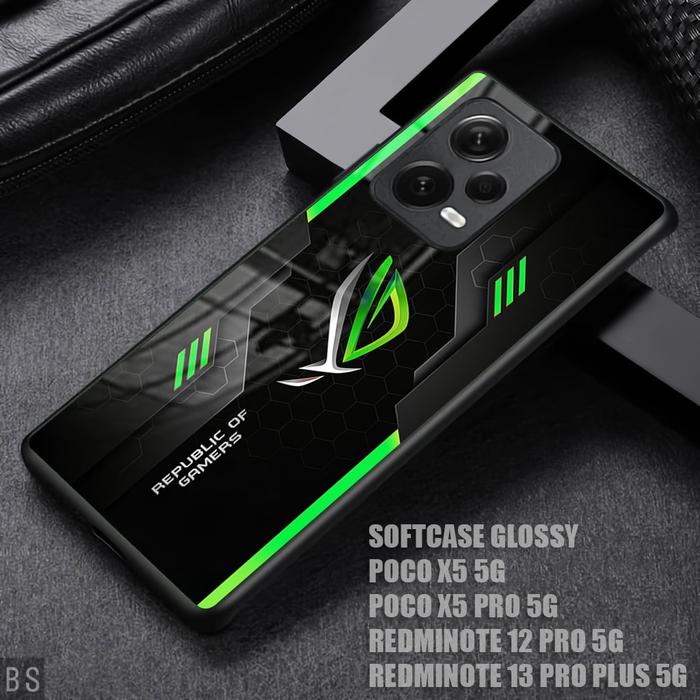 [ MK65 ROG ] Case Glossy HD ( REDMI POCO X5 5G )( POCO X5 PRO 5G )( NOTE 12 PRO 5G )( REDMI NOTE 13 