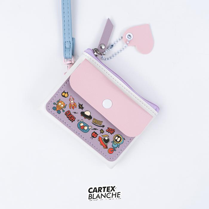 Cartexblanche Alien Cutie Mini Dompet Wallet Strap Lanyard Coin Card Holder Wanita dan Pria