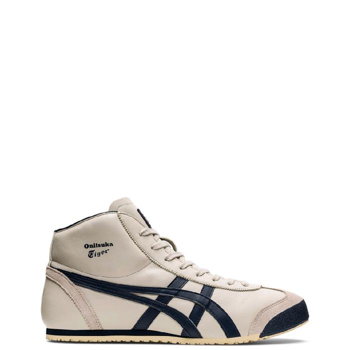 Sepatu Onitsuka Tiger Mexico Mid Runner Birch Indian Ink Unisex Original