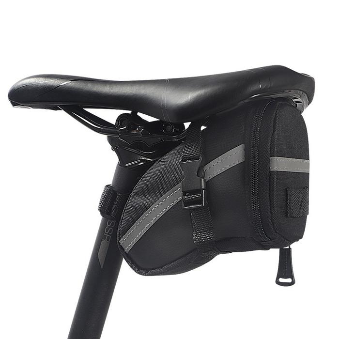 Tas sadel sepeda 1,2l, tas kursi belakang sepeda MTB tahan air, tas