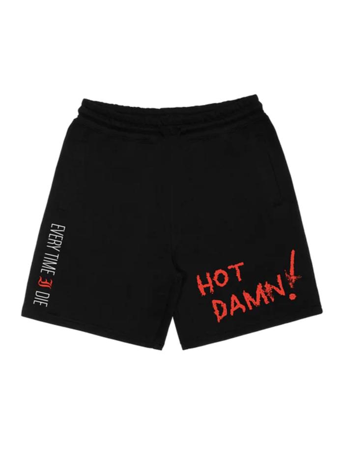 Celana Band Every Time I Die Hot Damn! Sweatshorts Black Short Pants
