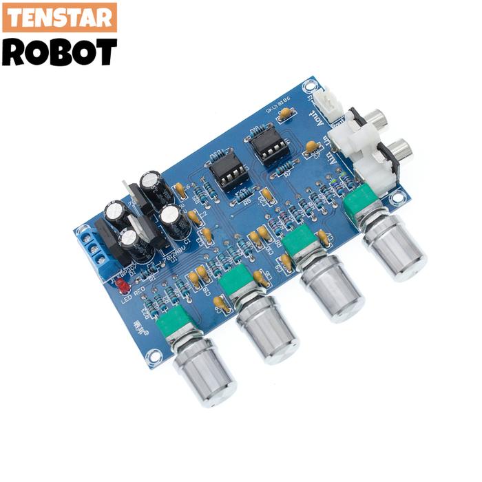 XH-M164 NE5532 Preamp Pre Amplifier Pelat Penyesuaian Audio Ganda