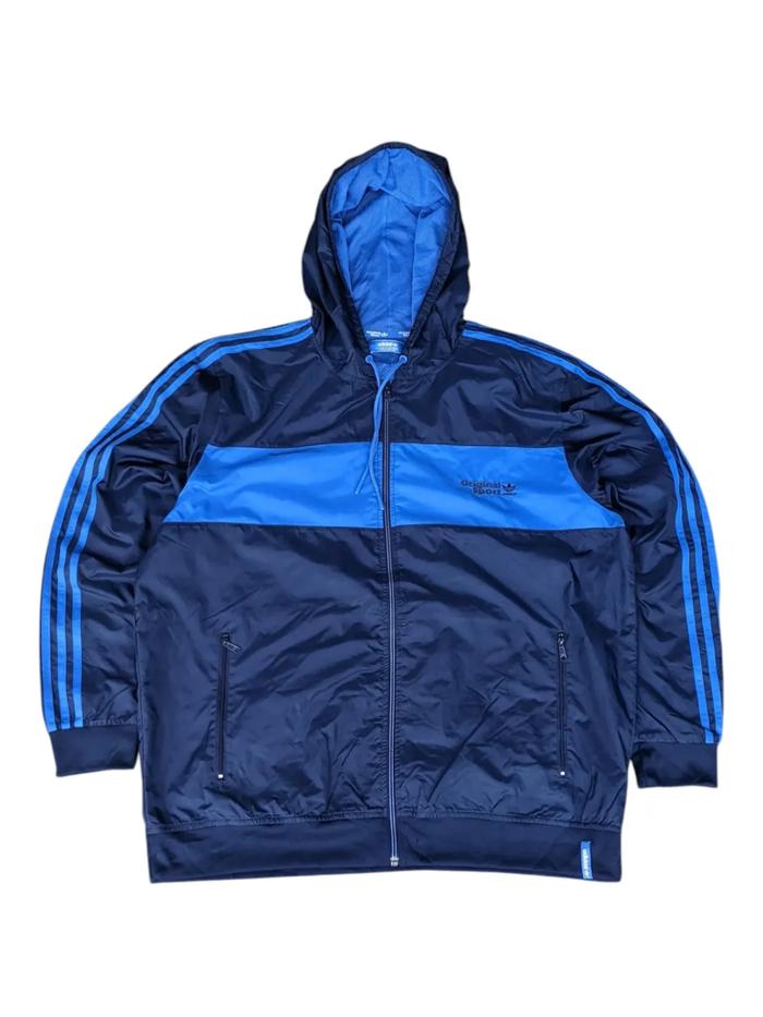 ADIDAS SPORT - Jaket Import Unisex Pria Wanita Blue Original Size XL