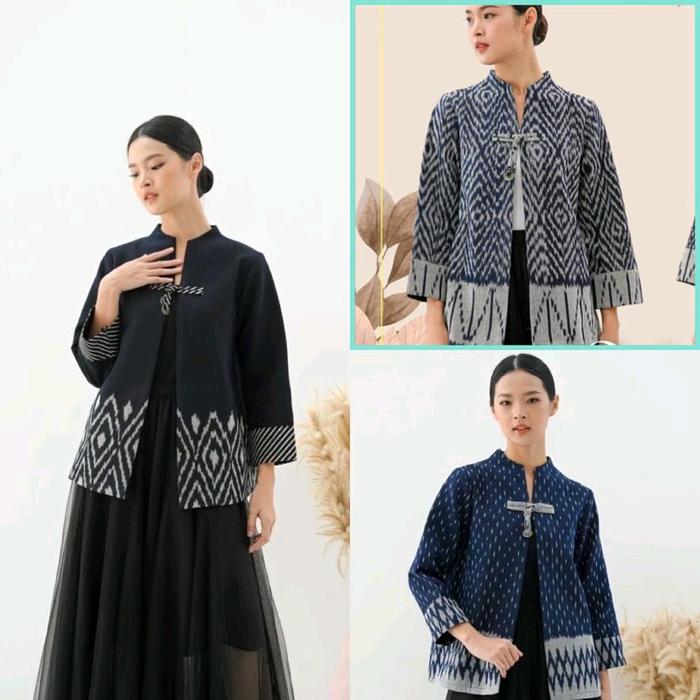 OUTER TENUN OUTER ETNIK OUTER WANITA BAJU TENUN ETNIK Panjang Tangan