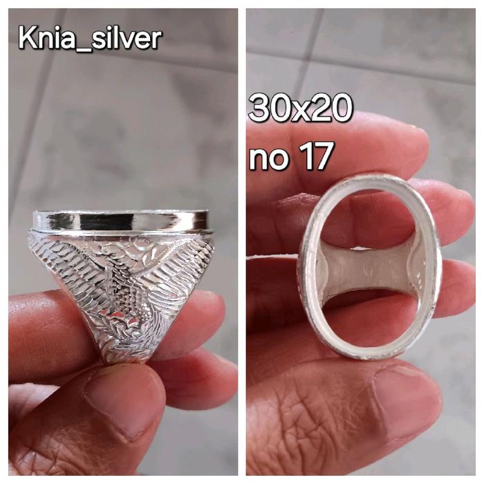 emban/ring cincin perak ukir burung
