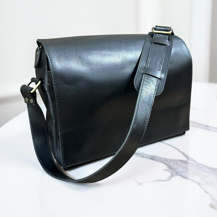 Tas Unisex Cowo Cewe Pria Wanita Kulit Asli Selempang Sandangbahu Bahu Kim Bag v2 Genuine Leather Sh