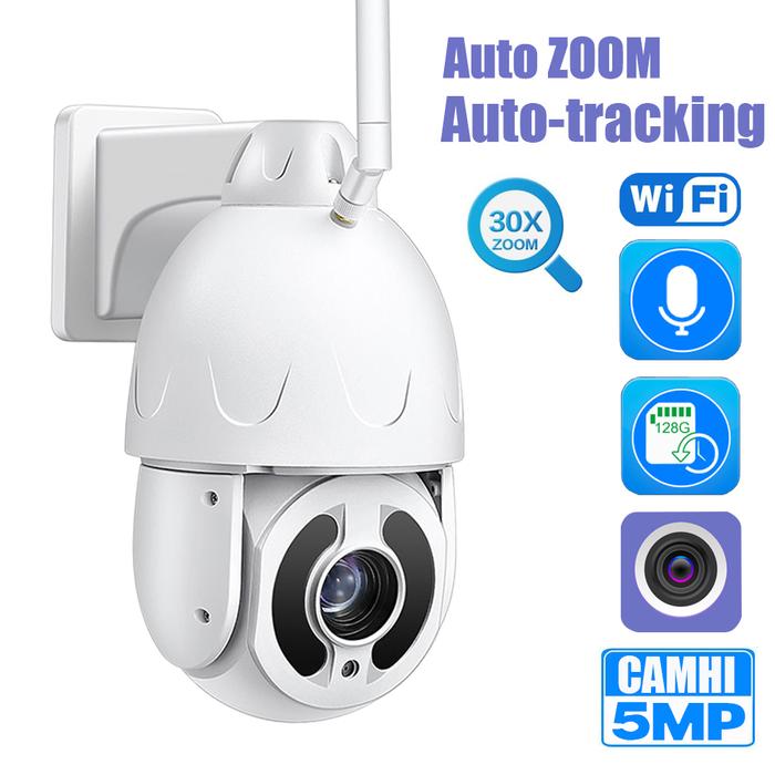 5MP Wifi IP PTZ Dome Camera With 30x Auto Tracking Auto Zoom SONY