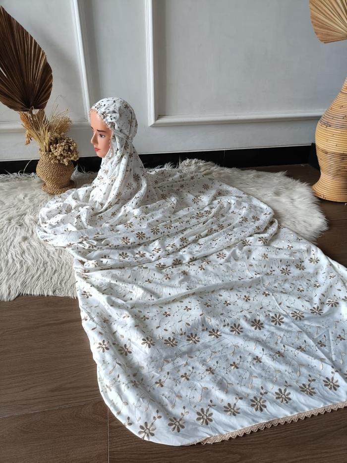 Mukena Terusan Sutra Paris "Lily" Polos