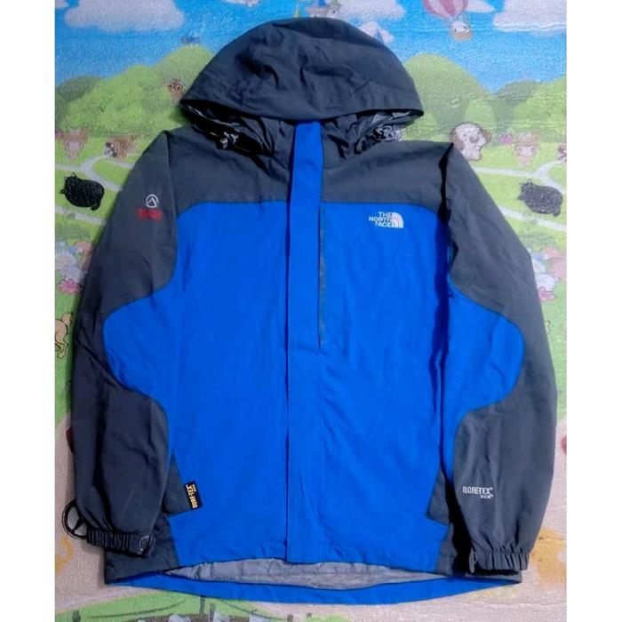Jaket Outdoor Gorpcore The North Face Summit Series Goretex XCR Two Tone Color Blue and Black Second