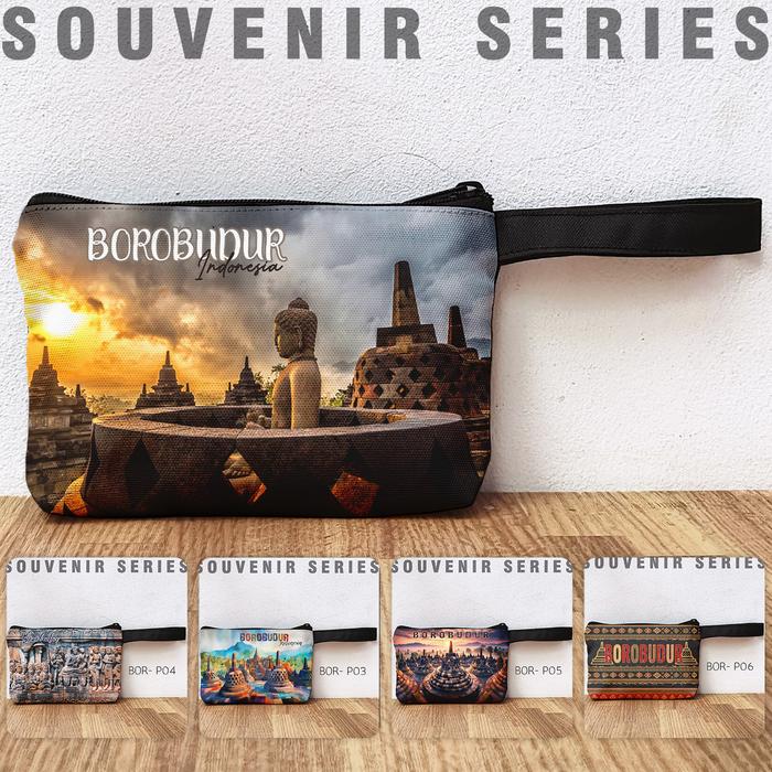 Pouch Souvenir Borobudur Dompet Seri Borobudur