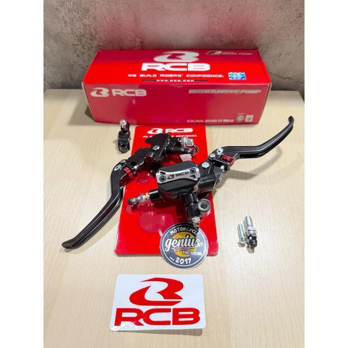 MASTER REM RCB SET (KIRI HANDLE KOPLING E2 + & KANAN 14MM ) MODEL KOTAK E3+ (UNIVERSAL) SEMUA MOTOR