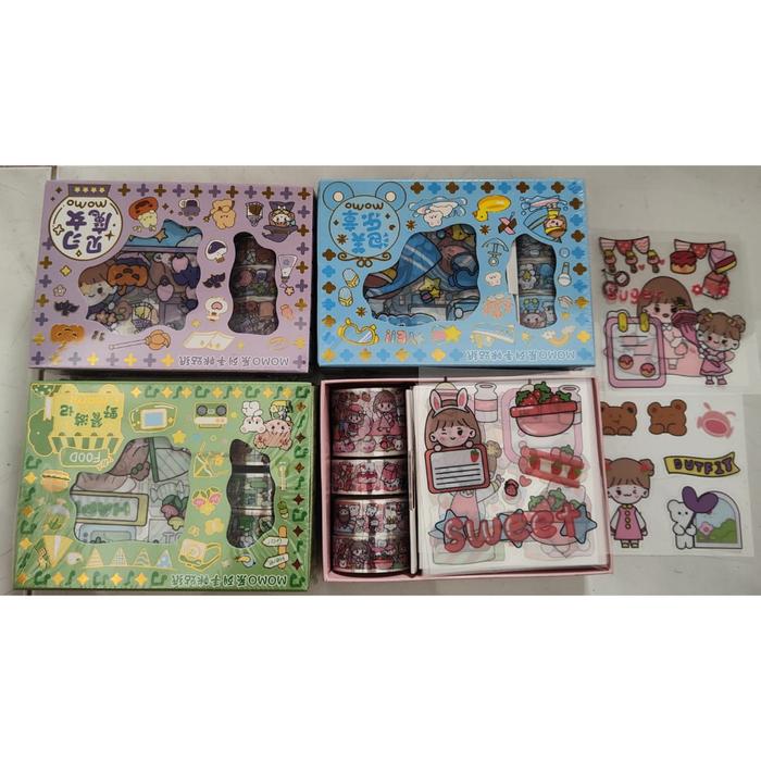 Stiker Solatip Momo Tempelan Lucu Stiker Botol