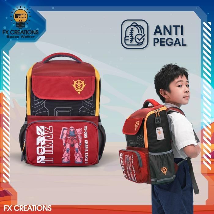 SPECIAL Ransel Sekolah Anak Anti Pegal MS-06S CHAR’S School Backpack FX Creations SNA242015AGS-89