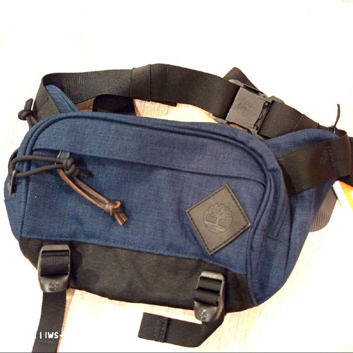 tas waistbag Timberland TBoA6MRN 433 Utility Sling Bag berwarna Navy (Biru Tua) original new baru ta
