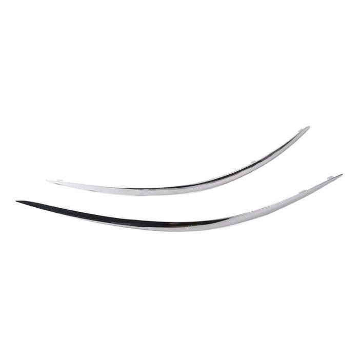 1 Pair Front Bumper Chrome Strip Trim Molding for Mercedes W211 E320