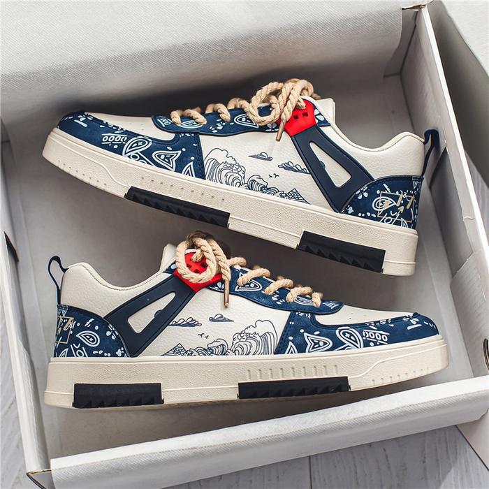 Terbaik Sepatu Pria Sneakers Casual Import Tali Premium Kets Original Keren AX Terimakasih